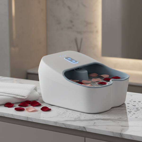 Electric foot exfoliating scrubber