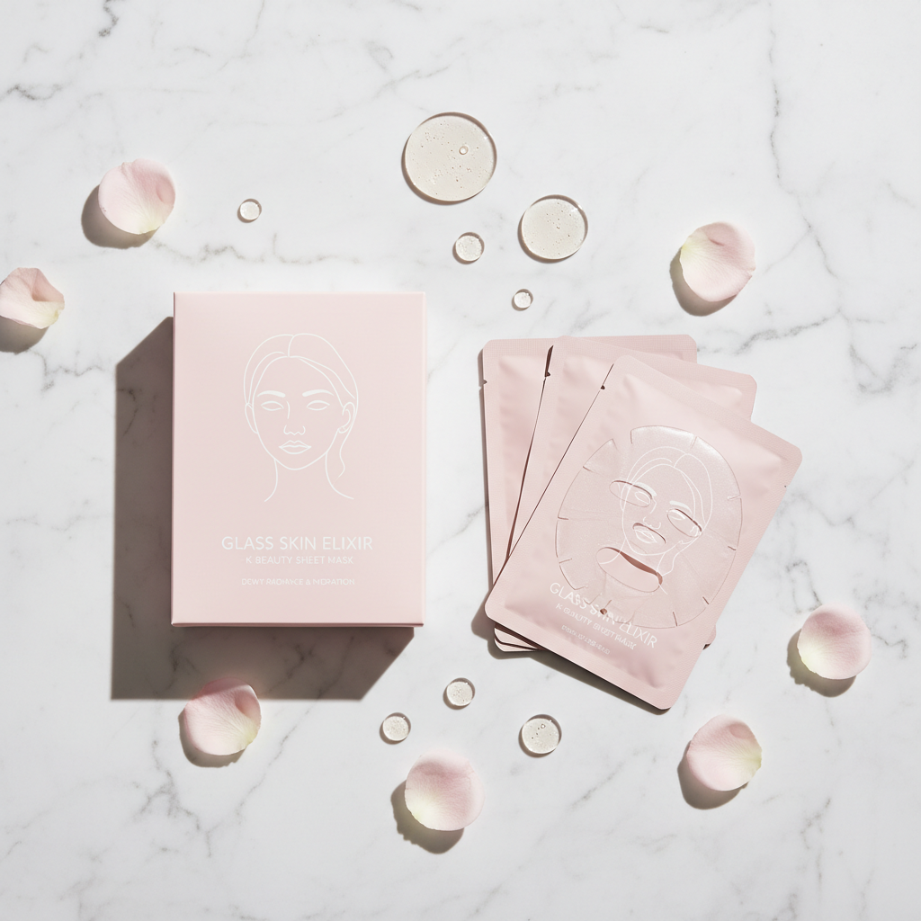 Korean glow facial mask